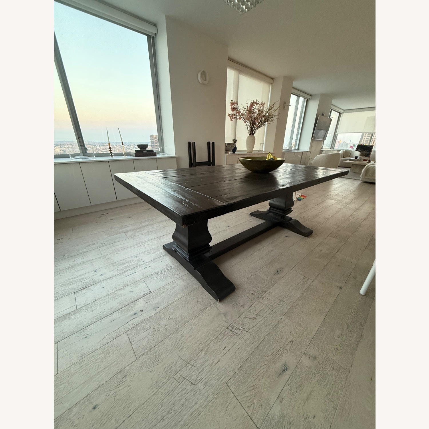 Restoraion Hardware Reclaimed Russian Oak Baluster Rectangular Dining Table - image-2