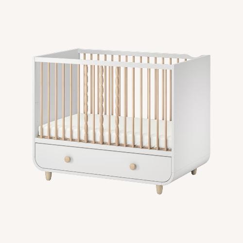 Used IKEA Myllra Crib With Organizer for sale on AptDeco