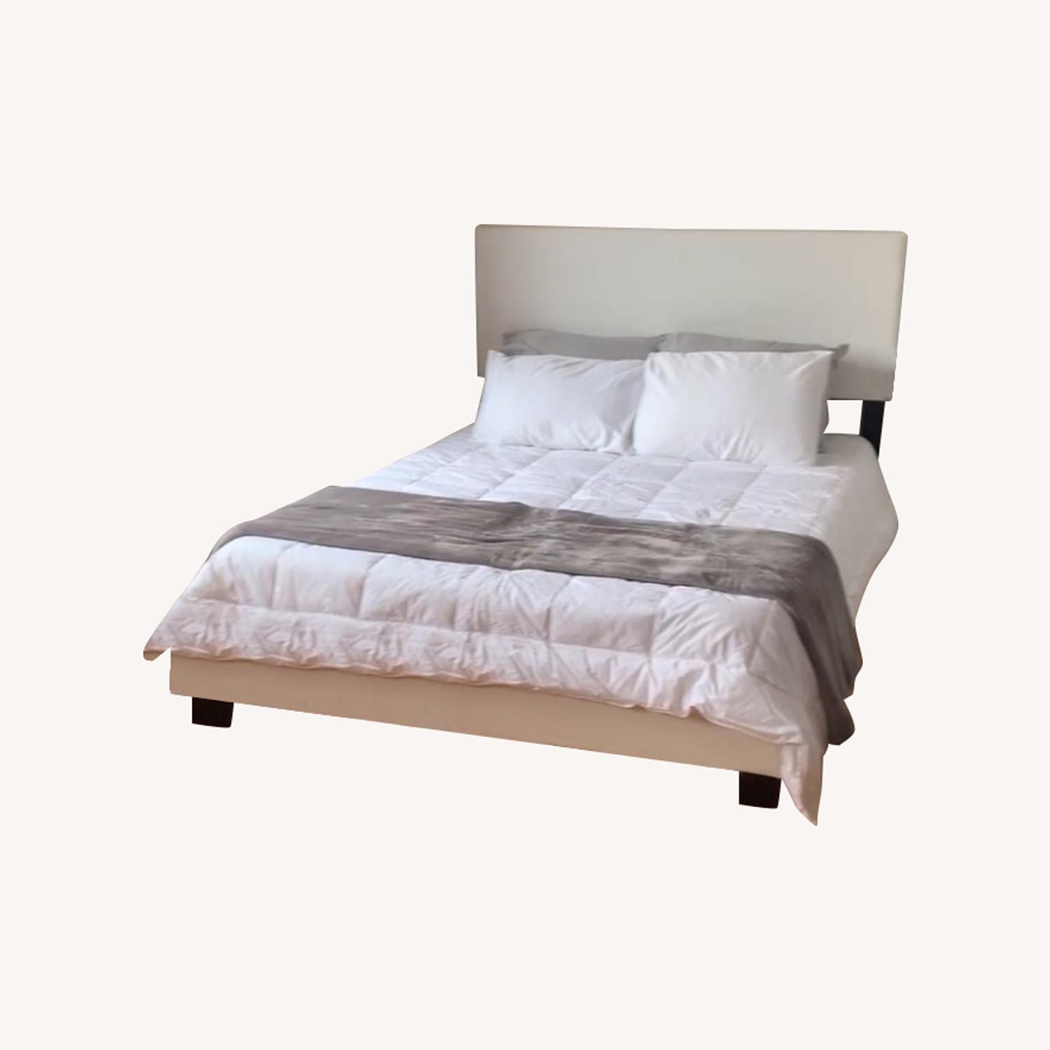 Wayfair White Low Profile Vesper Queen Bed - image-0