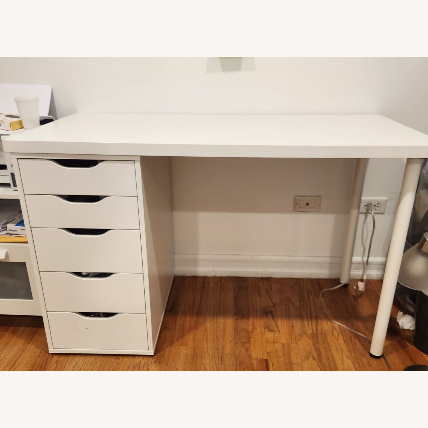 IKEA Desk with 5 Drawers - AptDeco