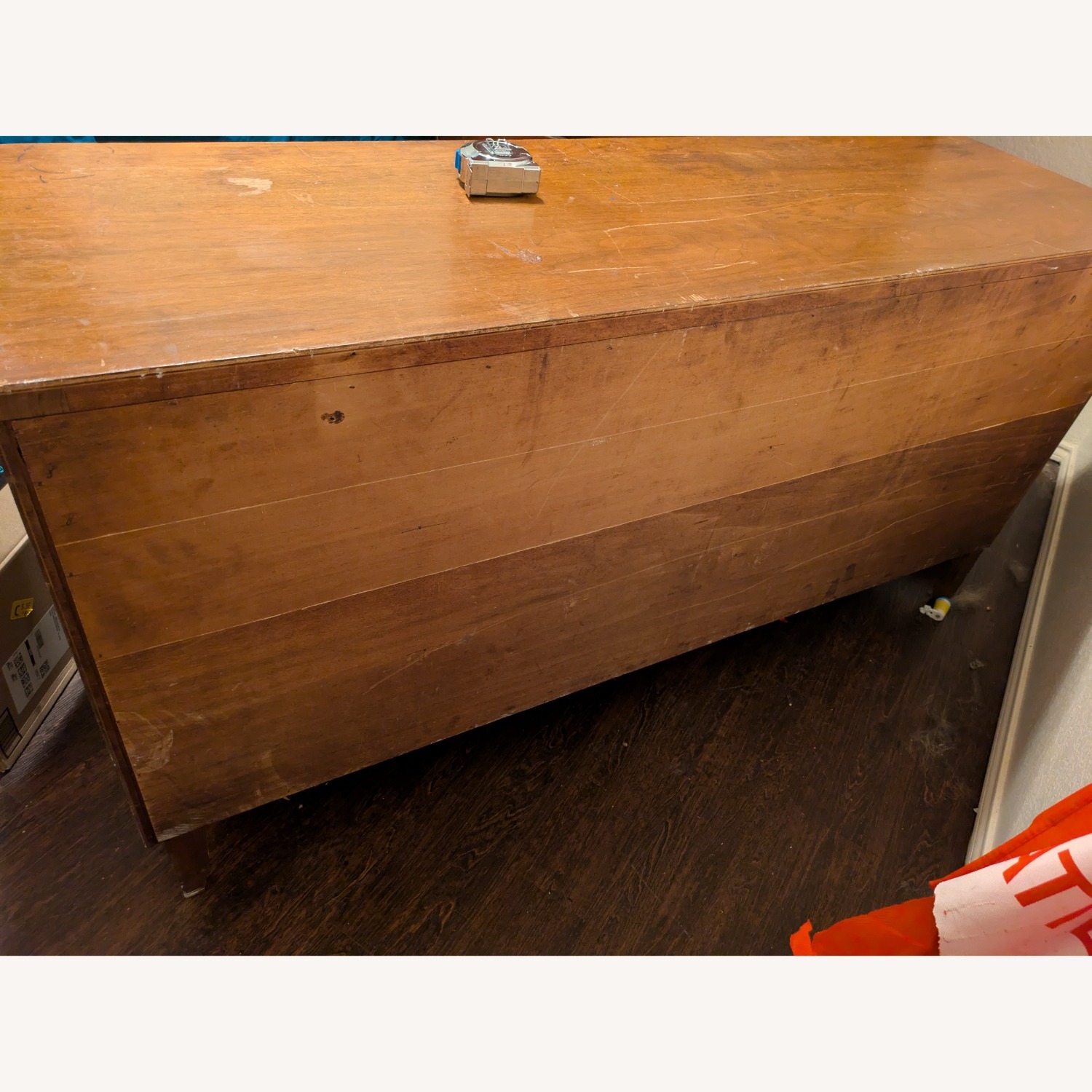 Mid-Century Modern Dresser W Cane Accents - image-4