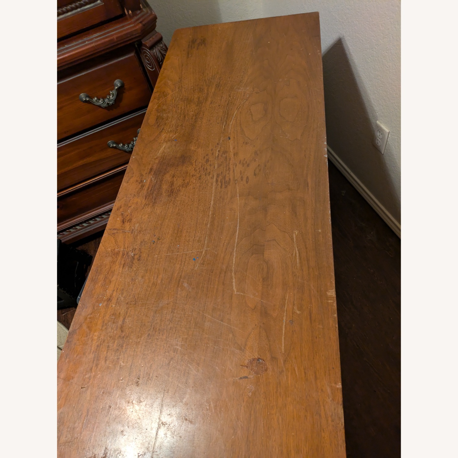 Mid-Century Modern Dresser W Cane Accents - image-3