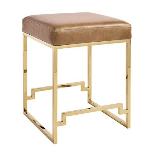 Used Ballard Designs Sonya Leather Counter Stools for sale on AptDeco