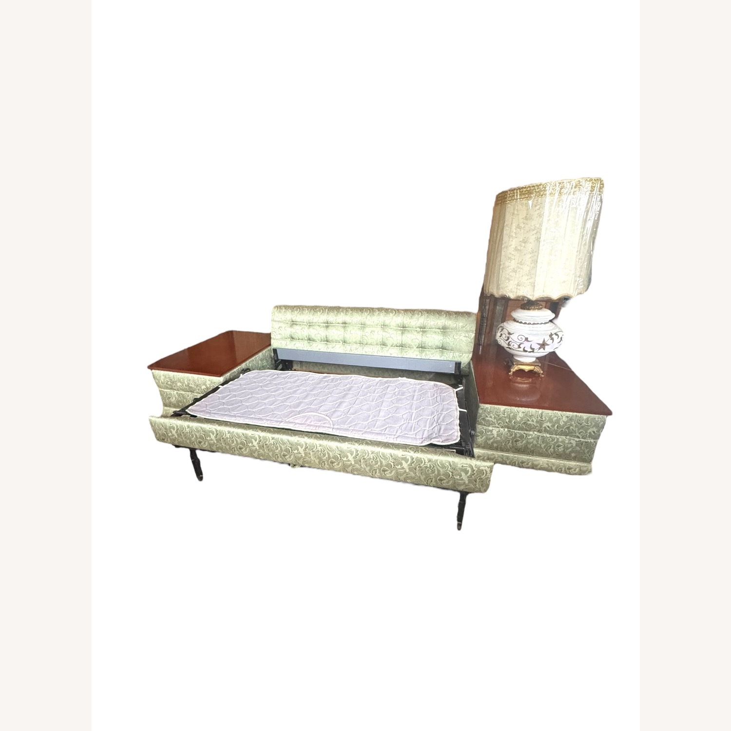 Mid-Century Sleeper SofaBuilt-in Storage - image-2