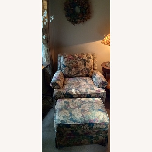 Used Chair and Ottoman for sale on AptDeco