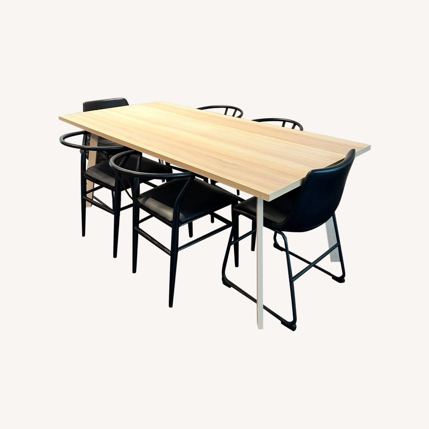 IKEA Table + 6 Chairs - image-0