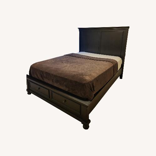 Used Black Oxford Queen Bed for sale on AptDeco