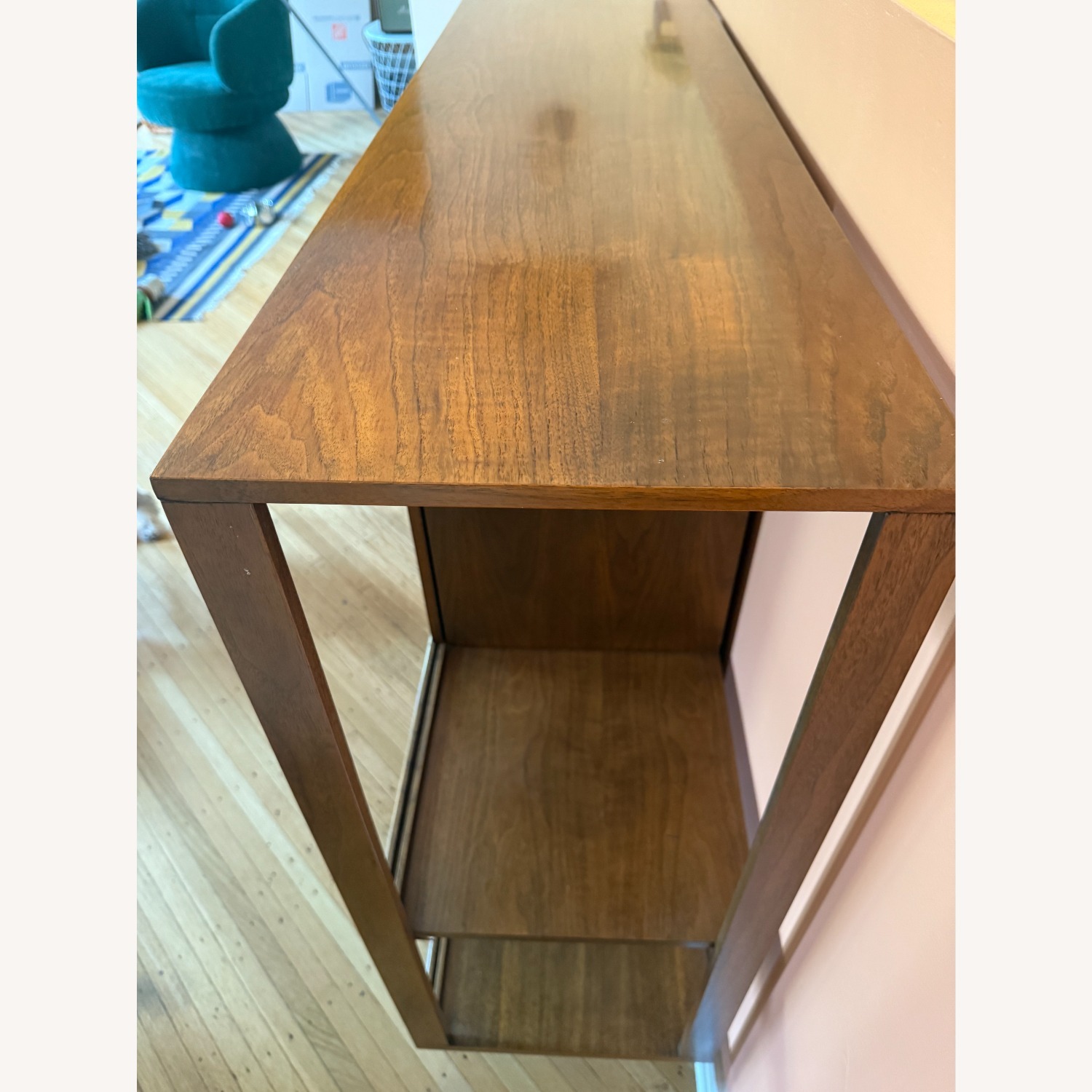 Vintage Mid-Century Bar Cabinet with Lighting - image-7