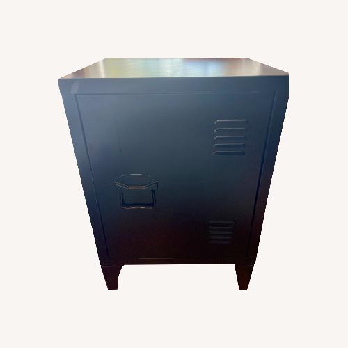 Used Black Nightstand- Locker Style for sale on AptDeco