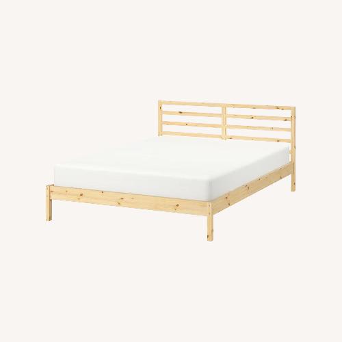Used IKEA TARVA Pine Wood Queen Bed Frame for sale on AptDeco