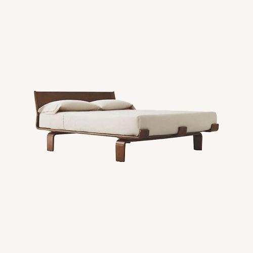 Used Modernica Case Study® Alpine Walnut King Bed for sale on AptDeco