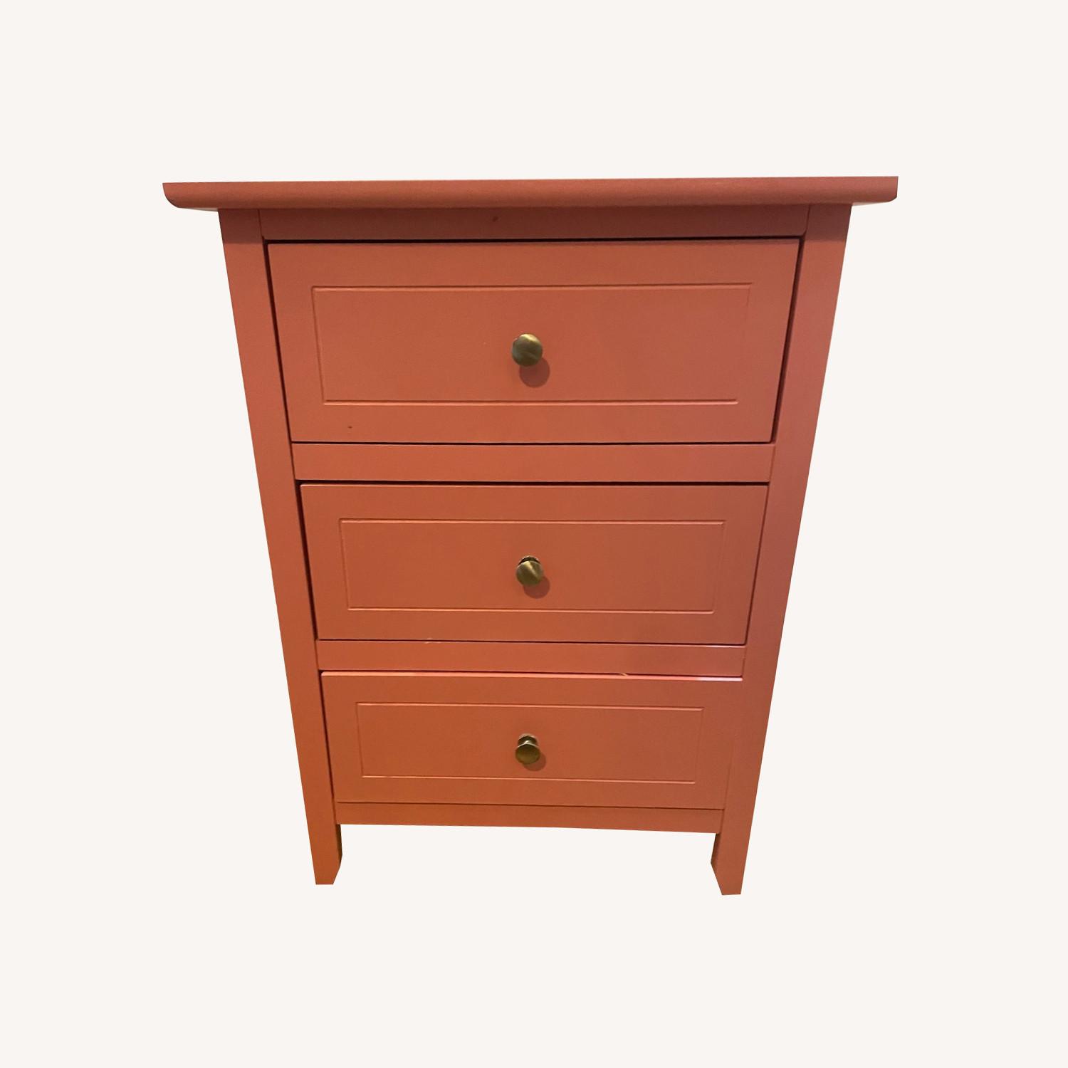 3-drawer Transitional Wooden Nightstand - image-0