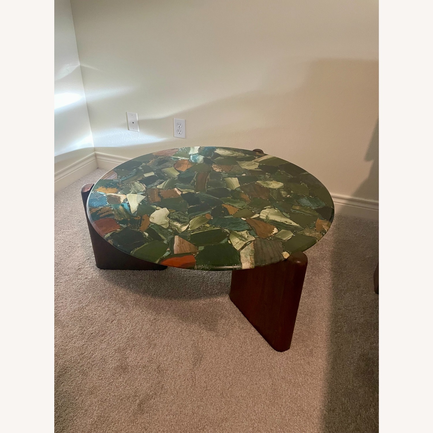 CB2 Santoro Green Quartz Coffee Table - image-7