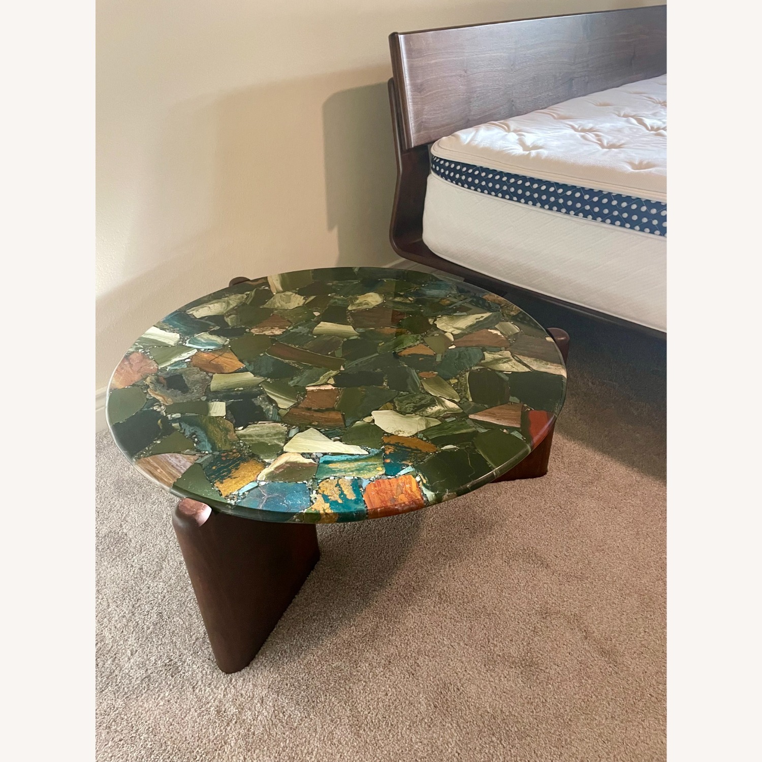 CB2 Santoro Green Quartz Coffee Table - image-6