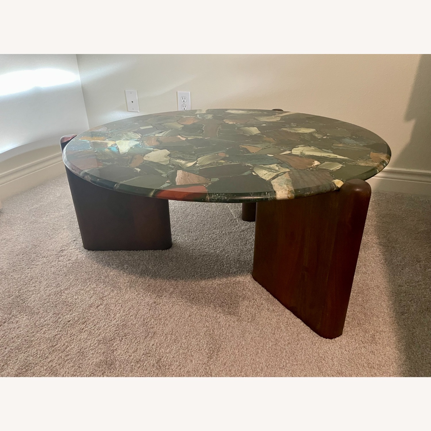 CB2 Santoro Green Quartz Coffee Table - image-2