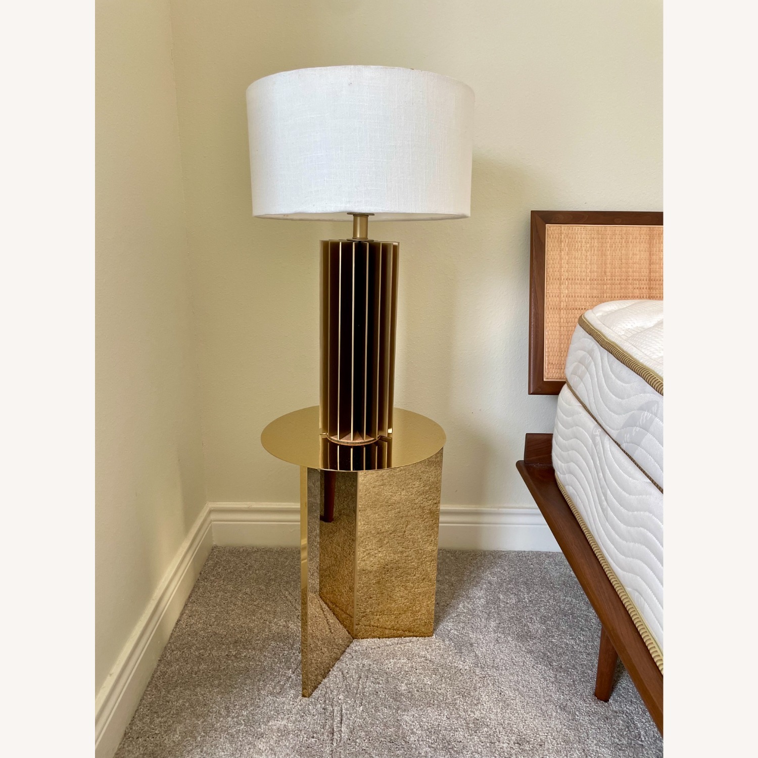 HAY Slit Table – High, Brass Finish - image-3