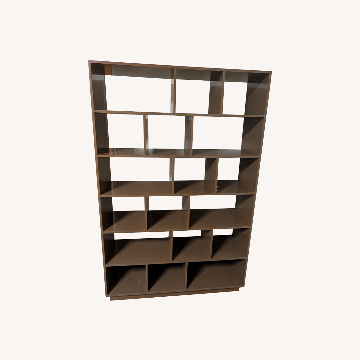 Large Solid Wood Bookcase - image-0