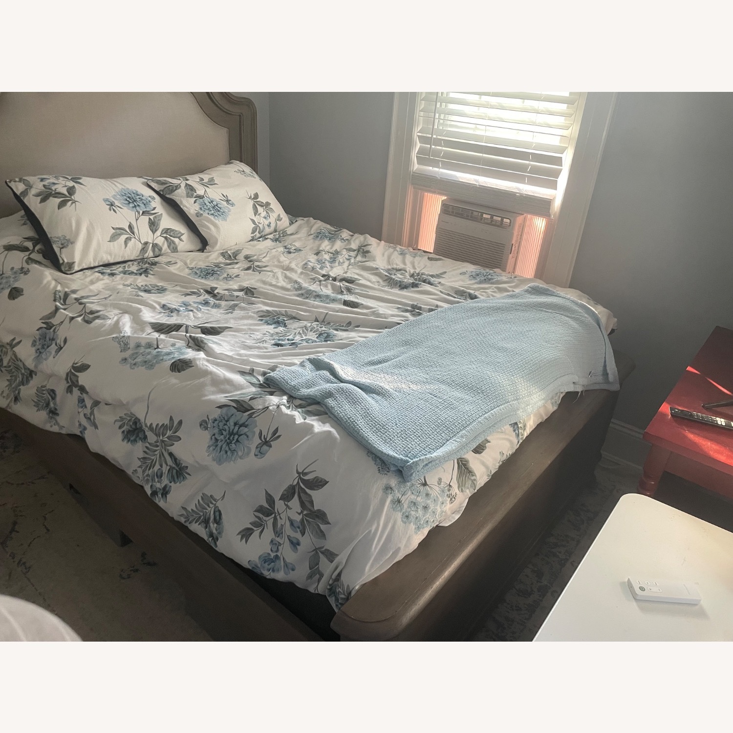 Elina Queen Size Bed- Grey - image-2