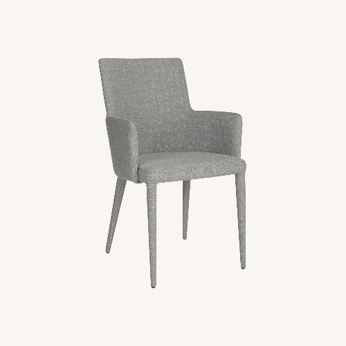 Used Grey Mid Century Modern Upholstered Dining Chairs for sale on AptDeco
