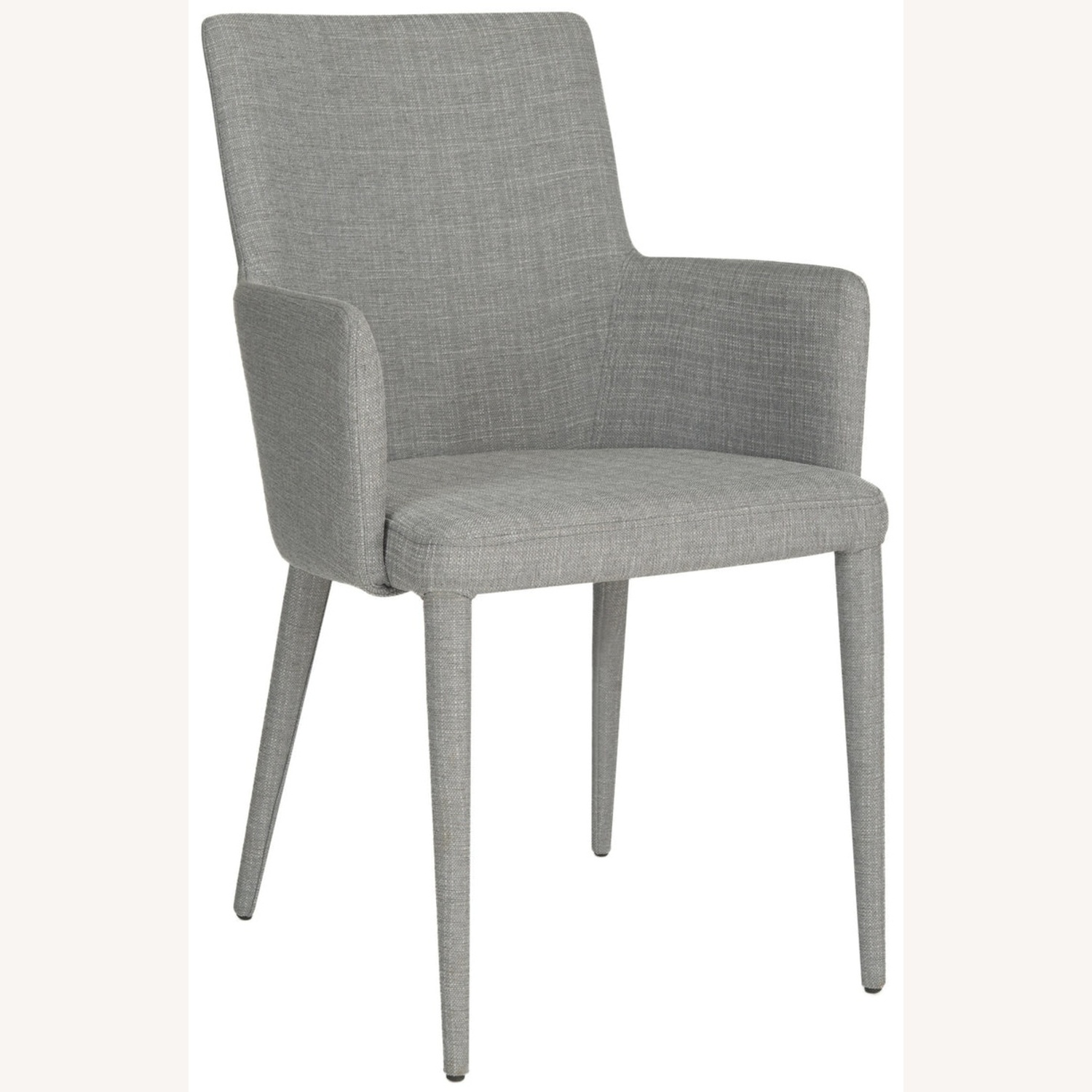 Grey Mid Century Modern Upholstered Dining Chairs - image-5