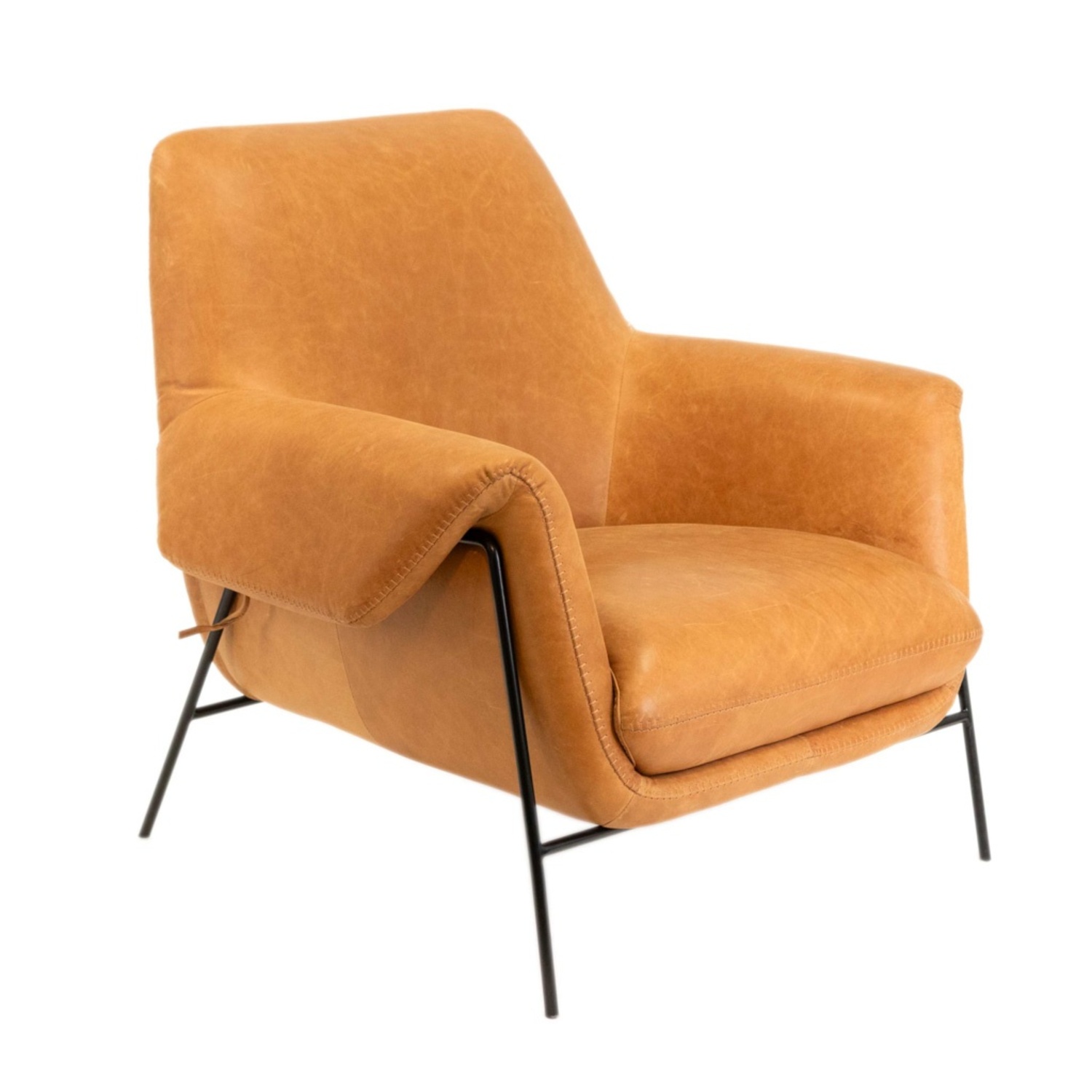 Arhaus Engles Luxury Leather Accent Chair - image-0