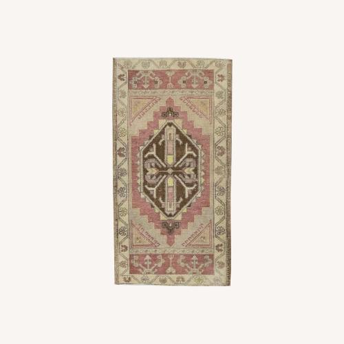 Used Oriental Hand Knotted Vintage Turkish Mini Rug  for sale on AptDeco