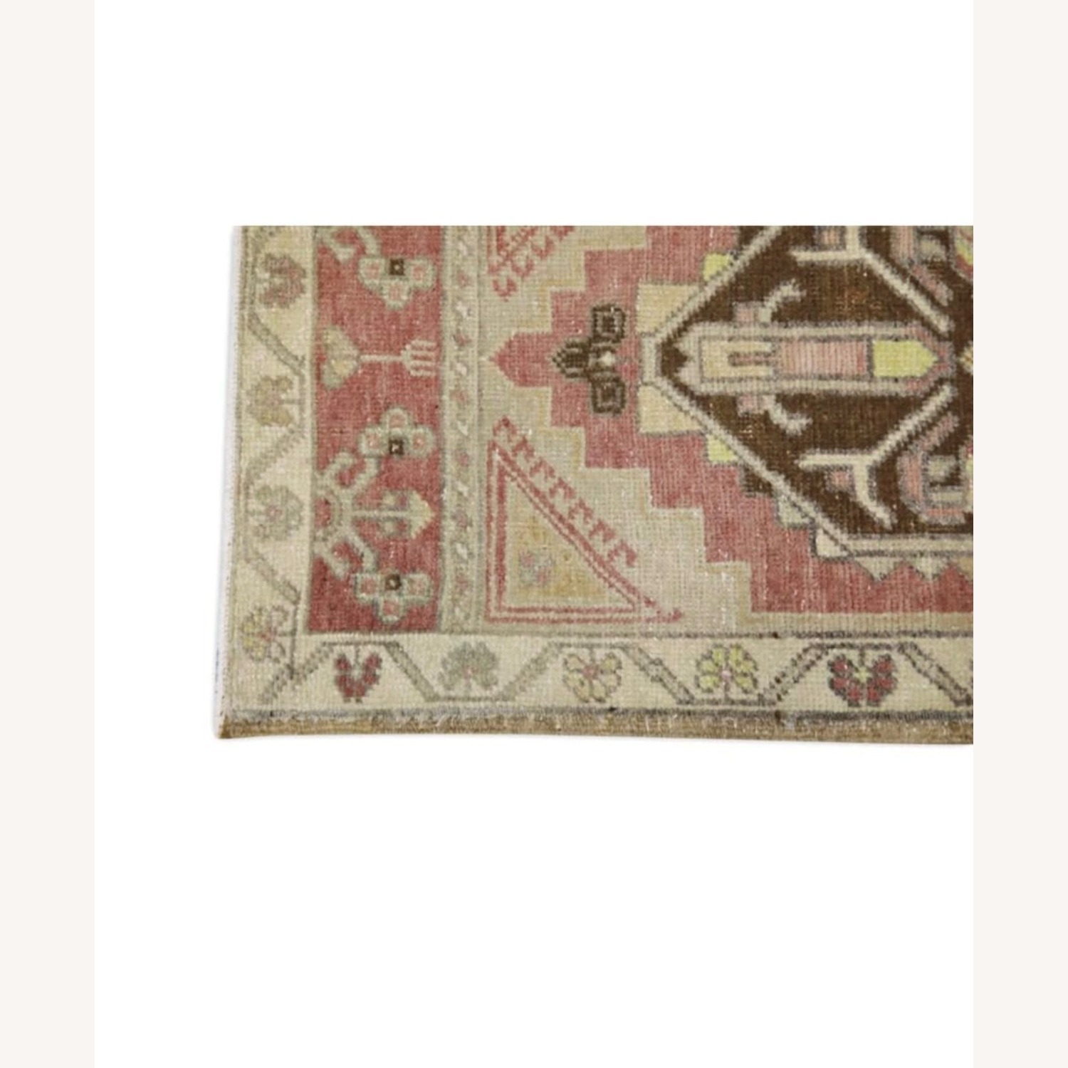 Oriental Hand Knotted Vintage Turkish Mini Rug  - image-1