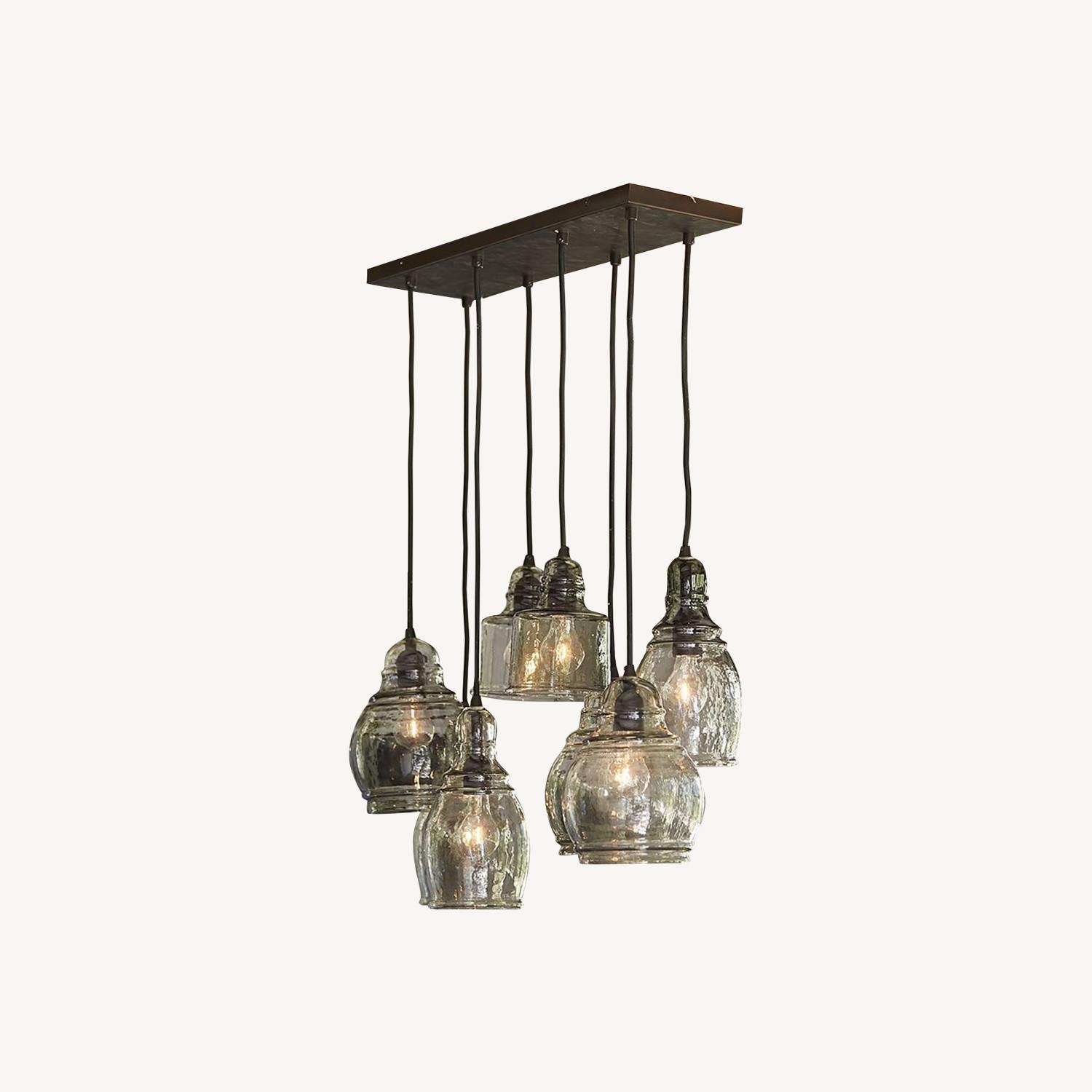 Pottery Barn Paxton Glass 8 Multi Pendant - image-0