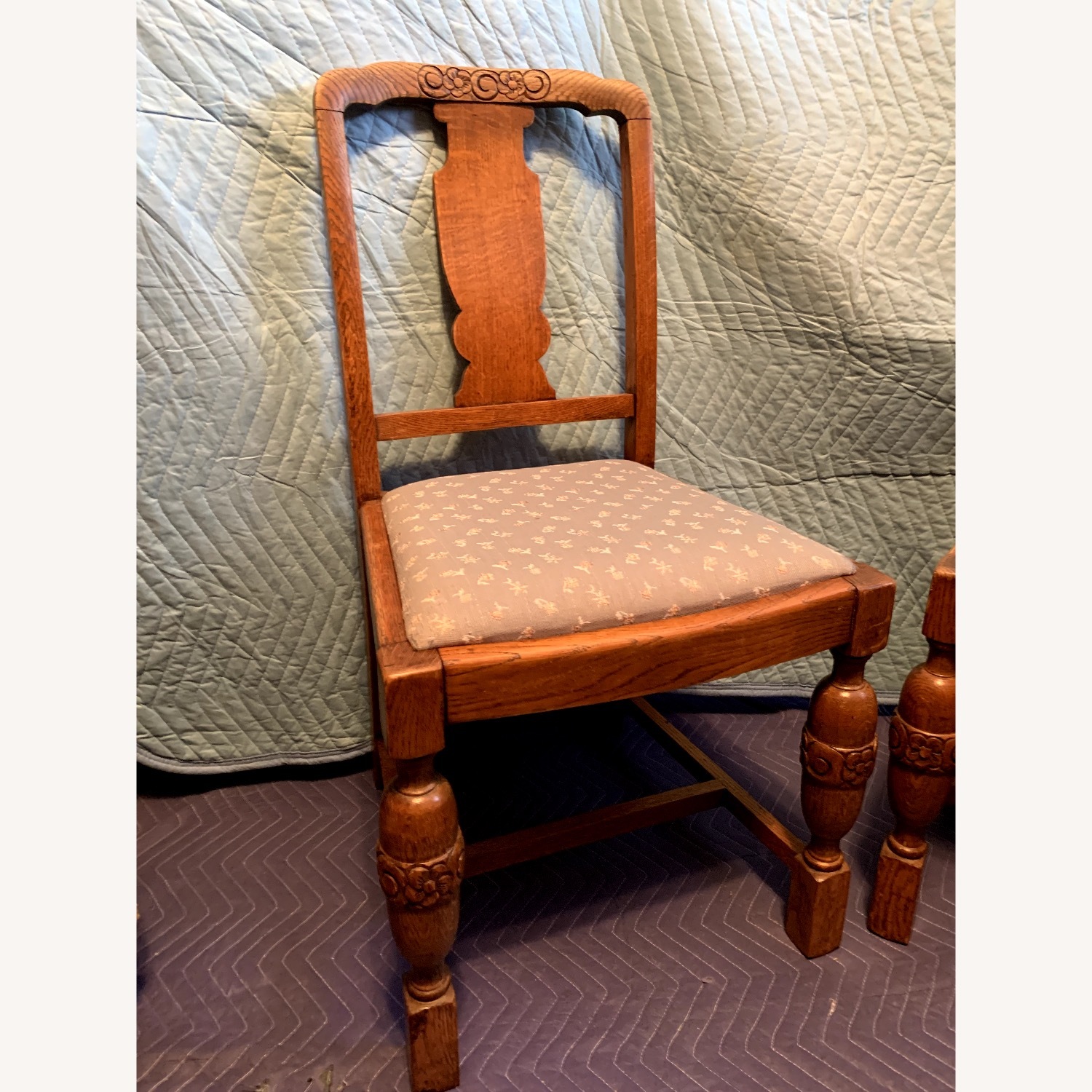 Antique Dining Table and Chairs  - image-5