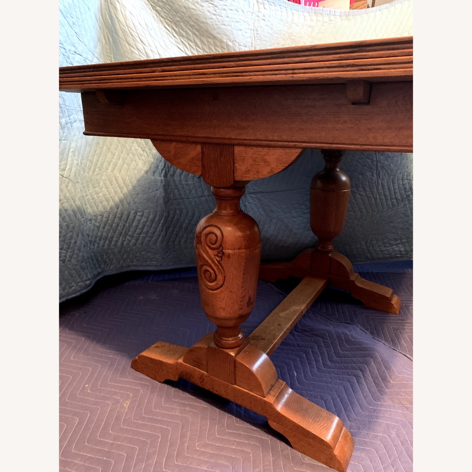 Antique Dining Table and Chairs  - image-2