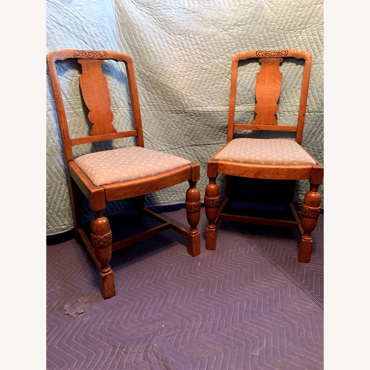 Antique Dining Table and Chairs  - image-4