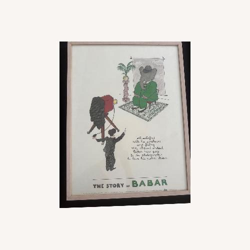Used Babar The Elephant Framed Art for sale on AptDeco
