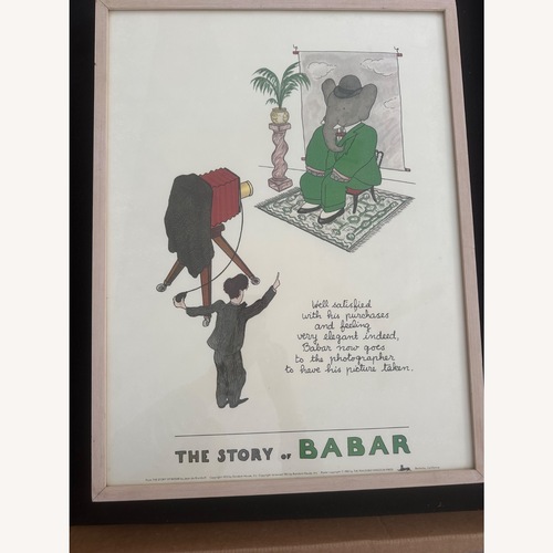 Used Babar The Elephant Framed Art for sale on AptDeco