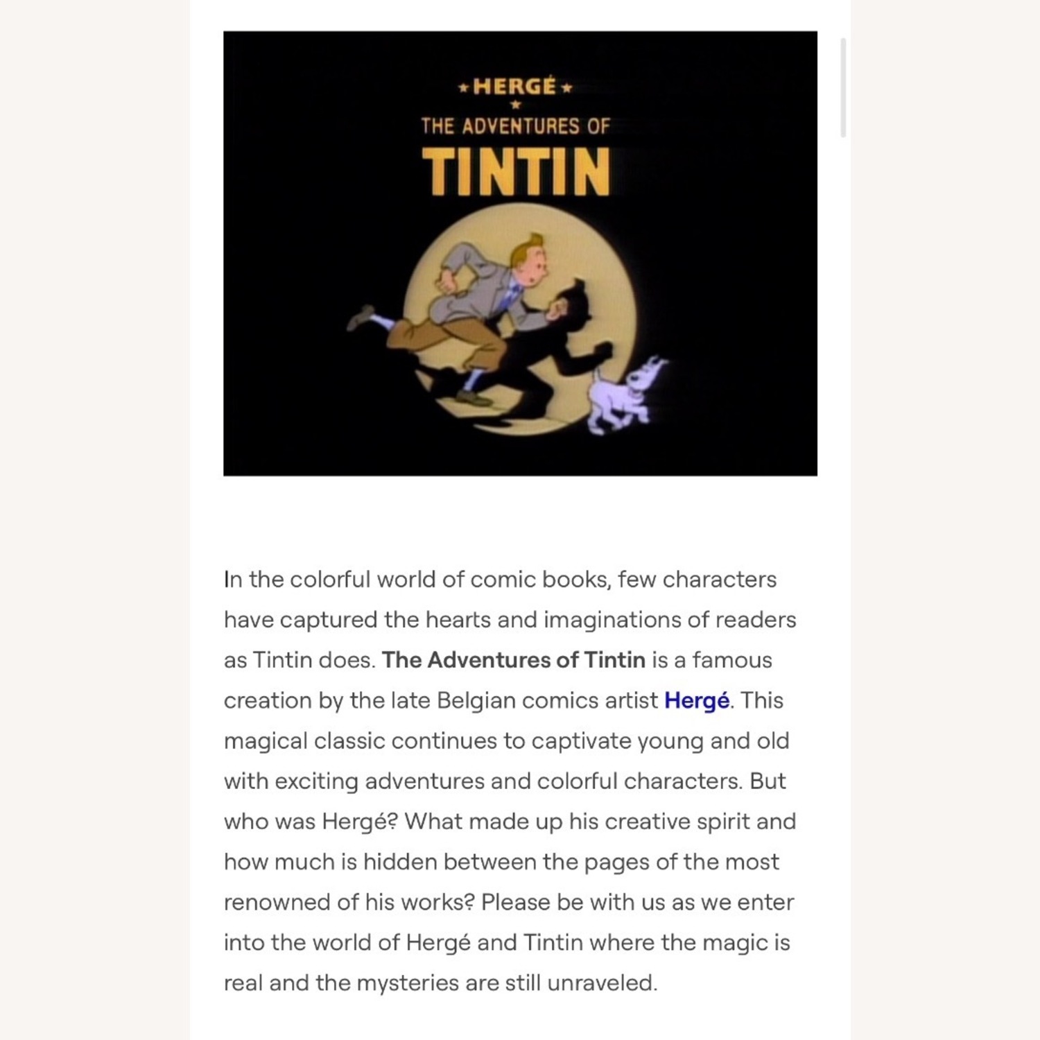 Vintage Tin Tin framed Art - image-14