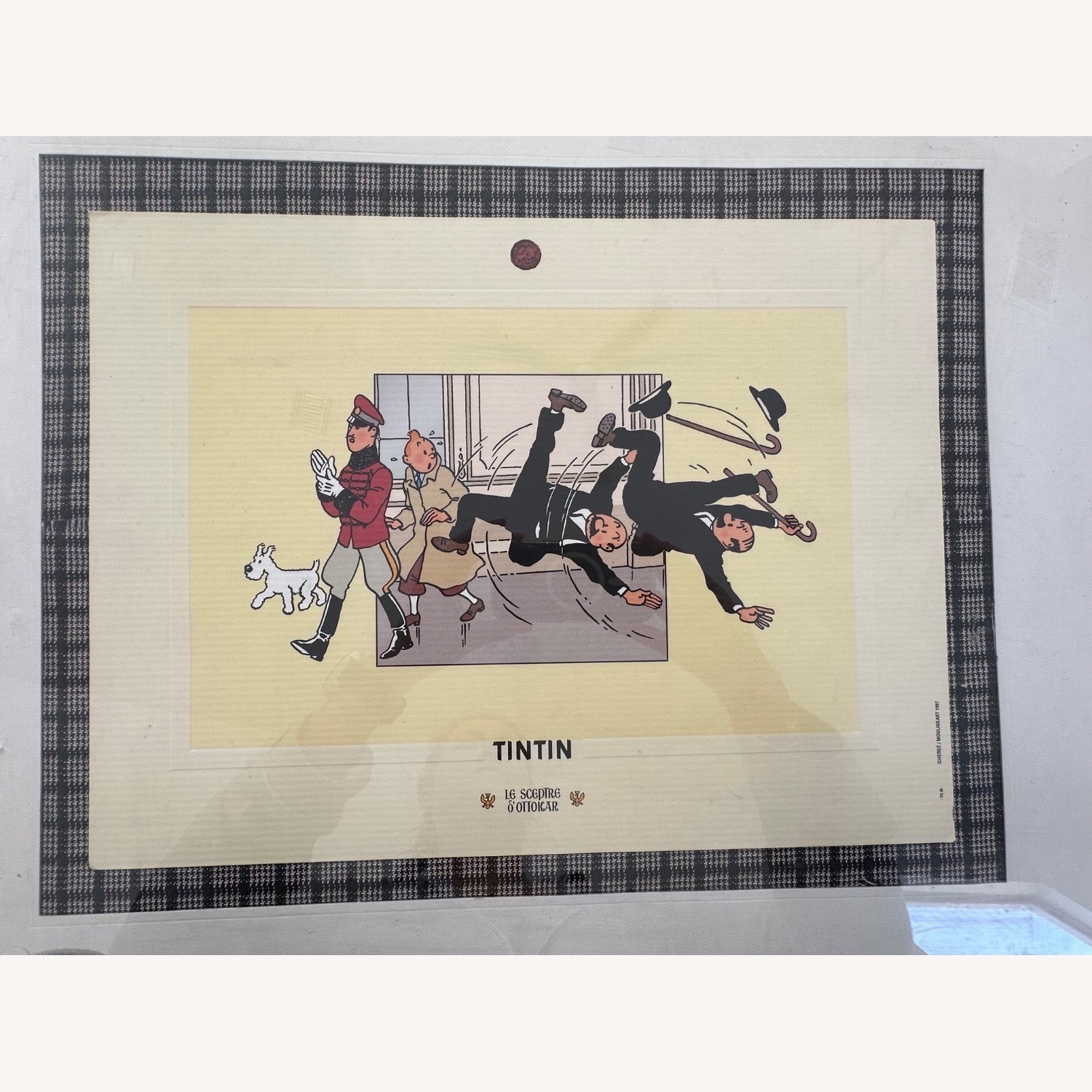Vintage Tin Tin framed Art - image-1