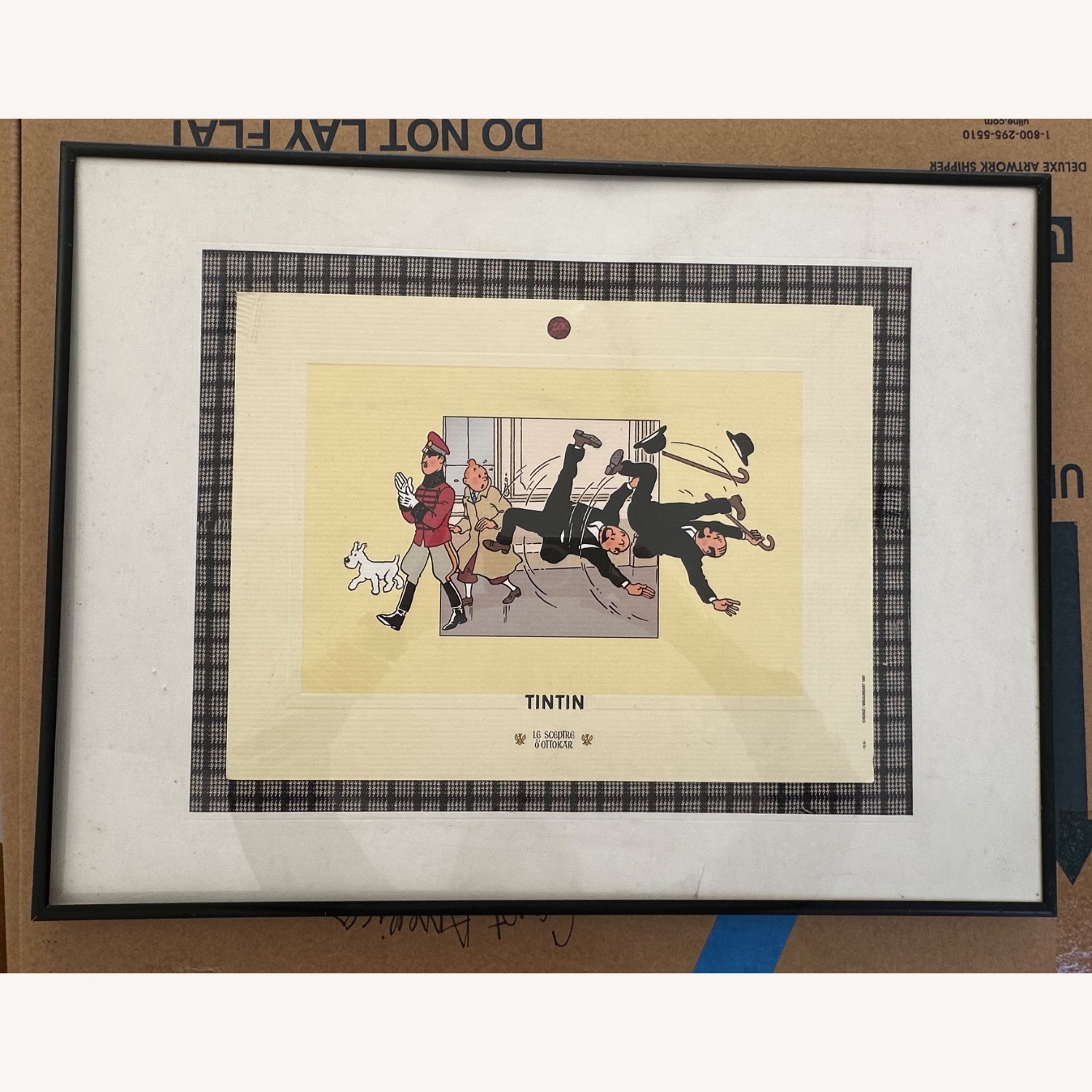 Vintage Tin Tin framed Art - image-2