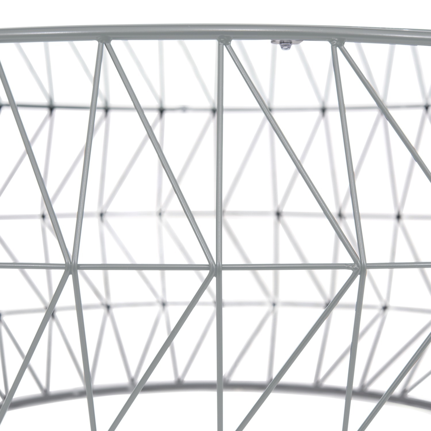 LeisureMod Malibu 39" Glass Top Grey Coffee Table - image-8