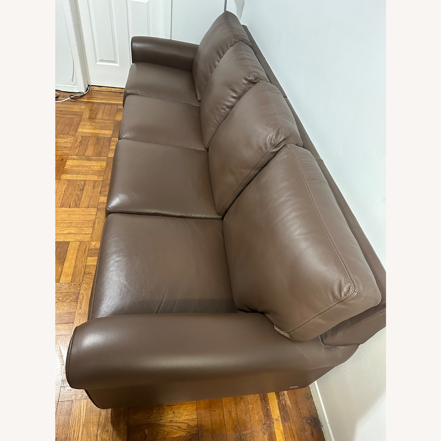 American Leather Dark Brown Sofa - image-3