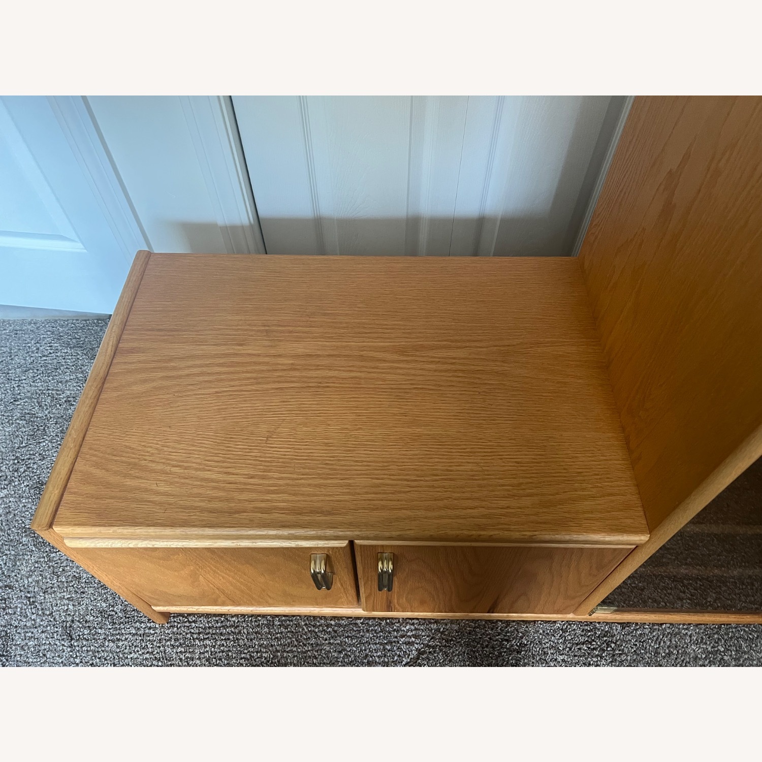 Natural Wood TV Stand and Media Storage - image-4