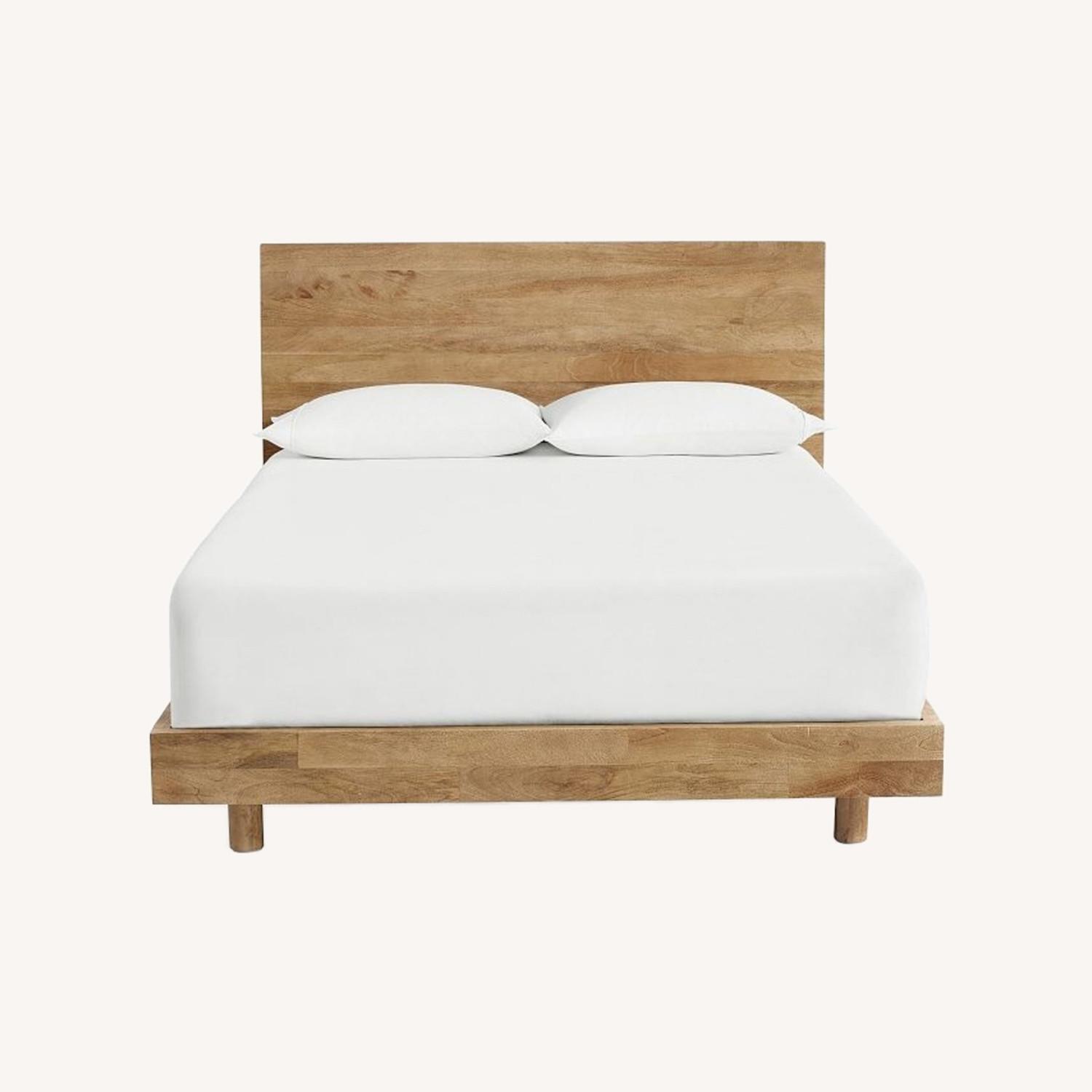 Pottery Barn Cayman Platform Bed (Queen, Biscotti) - image-0