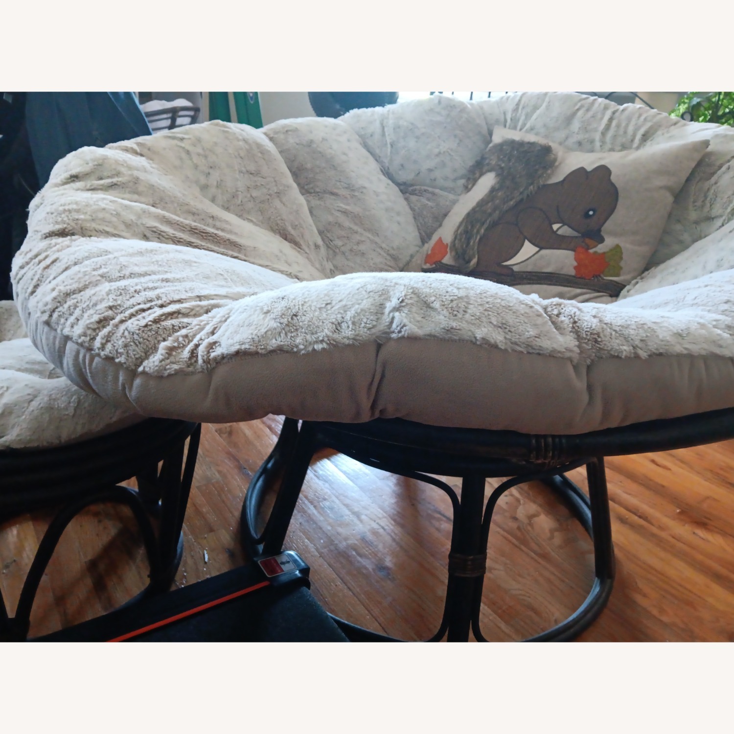 Pier 1 Imports Accent Chair and Foot Rest - image-3