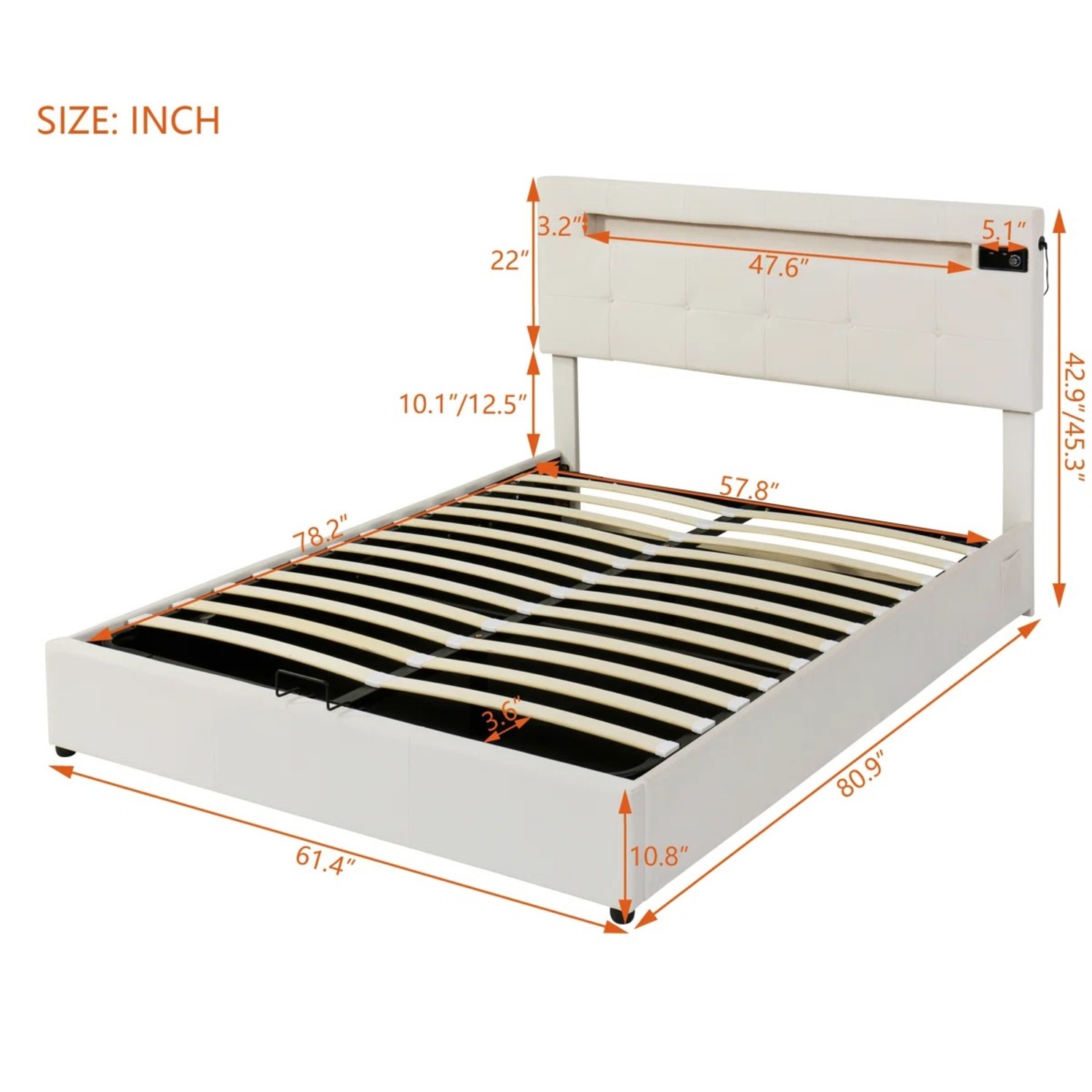 Devola Upholstered Platform Storage Bed - image-4