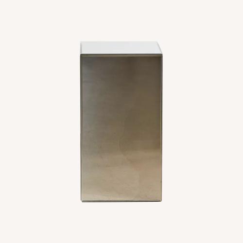 Used Urban Outfitters Mirrored Pedestal Side Table/Nightstand for sale on AptDeco