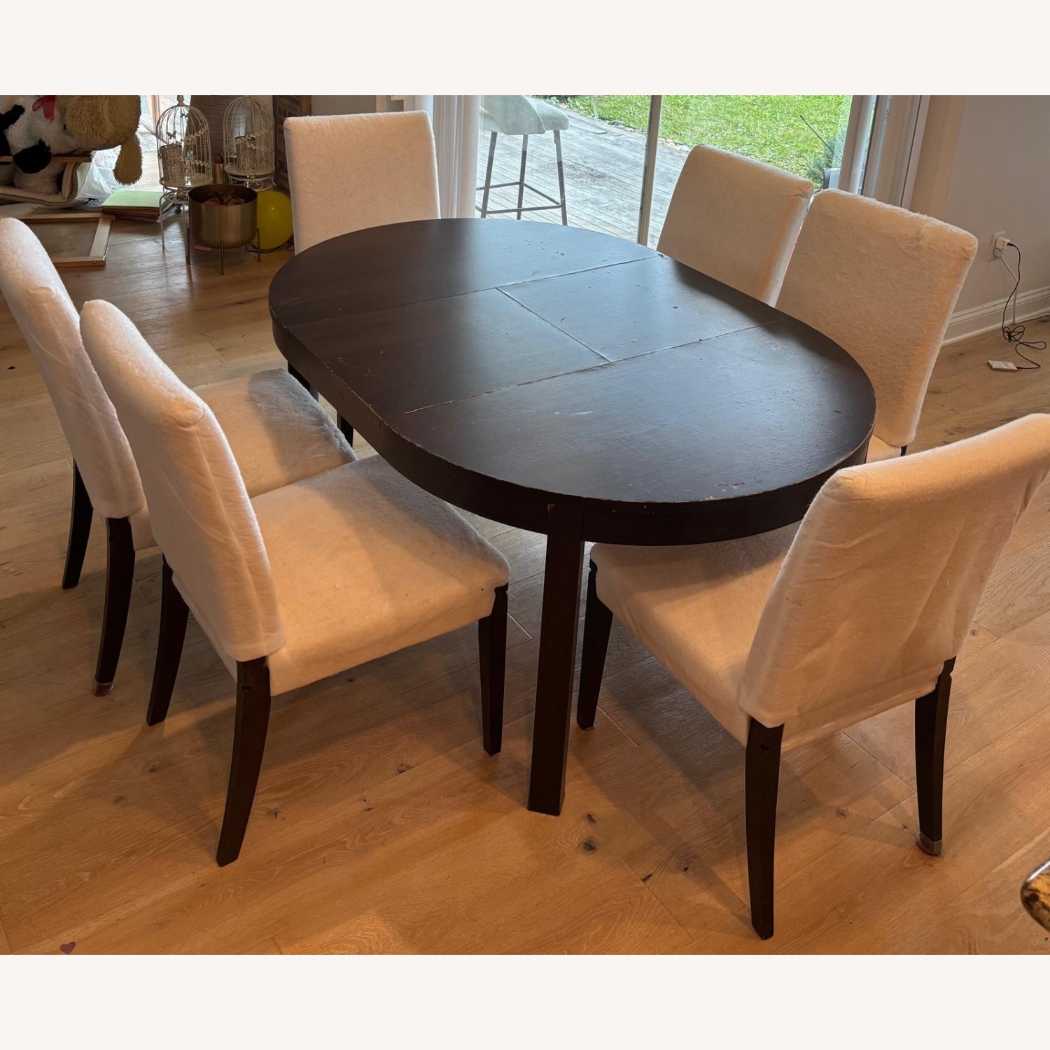 IKEA Transformable Dining Table Set with 6 Chairs - image-7