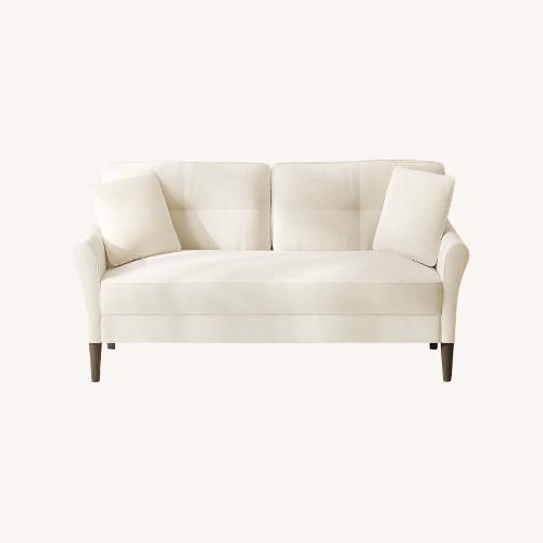 Used Soft Small Couch with 2 Pillows for sale on AptDeco