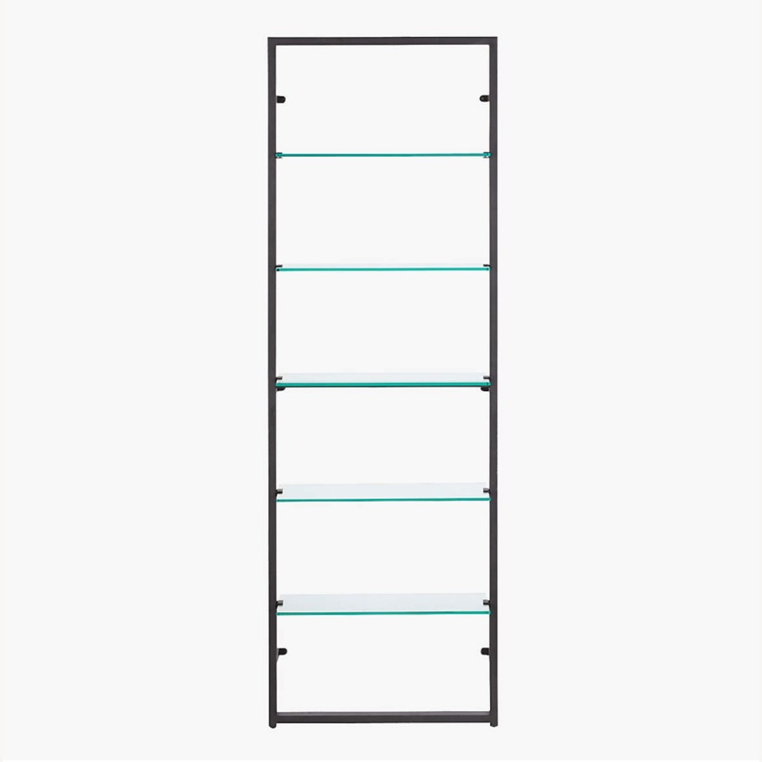CB2 Black Metal Wall Mount Bookshelf - image-6