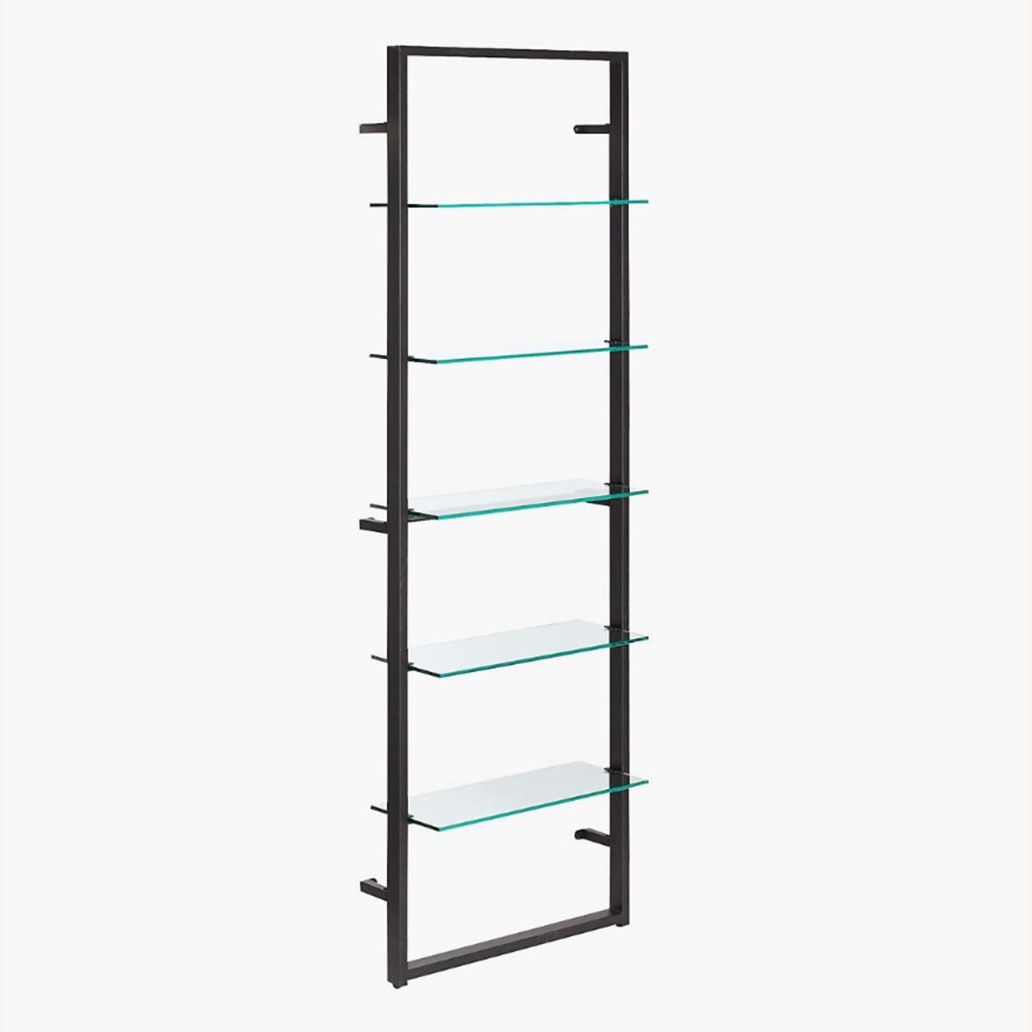CB2 Black Metal Wall Mount Bookshelf - image-5