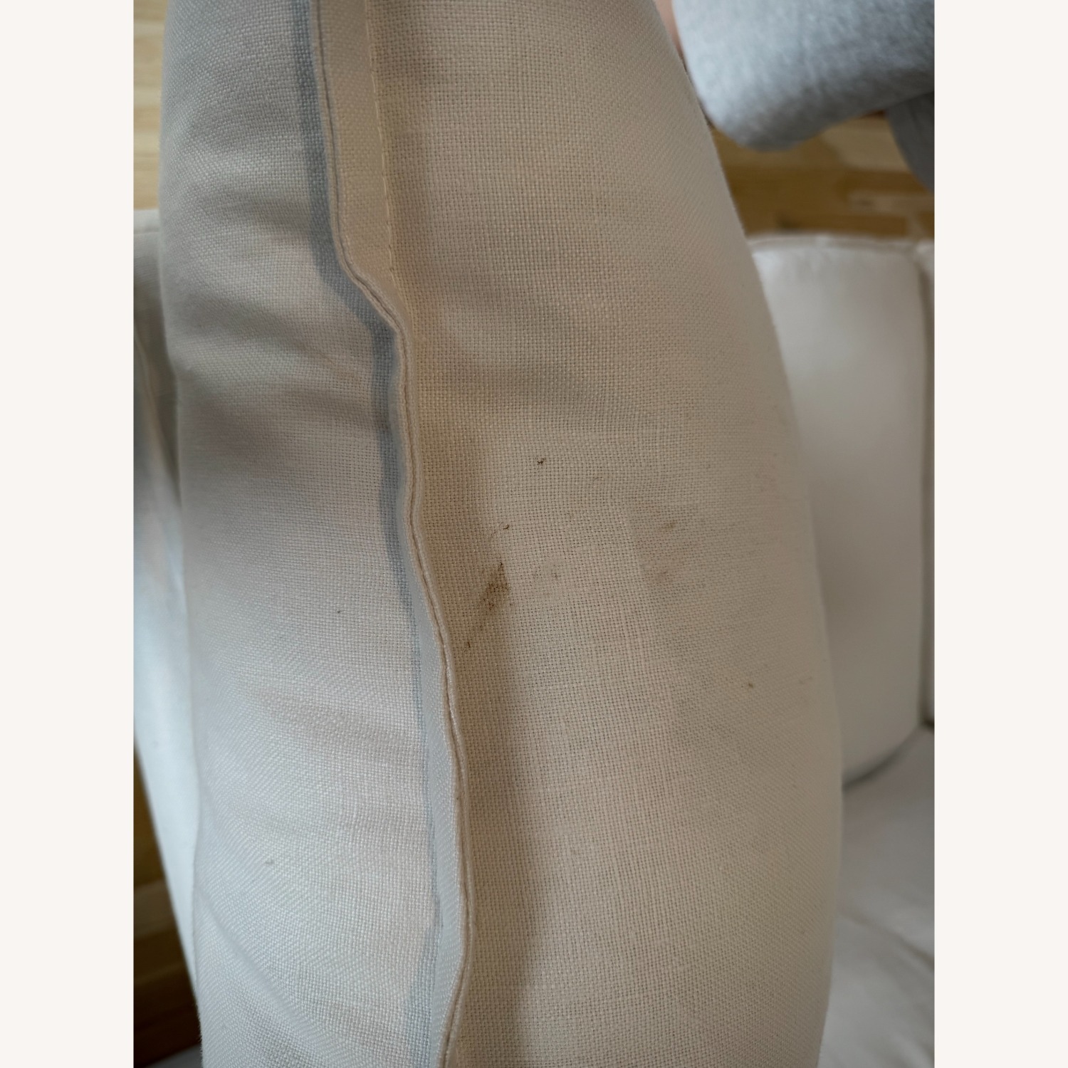 West Elm Linen Sofa - image-5