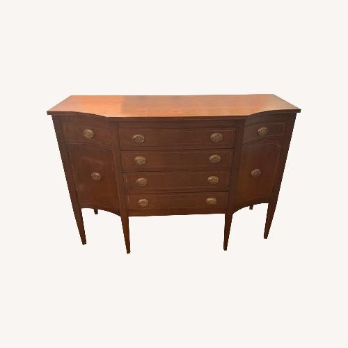 Used  Federal Style Curved Console Buffet Sideboard for sale on AptDeco