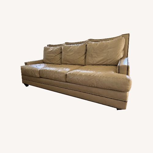 Used Ferguson Copeland Custom Leather Sofa for sale on AptDeco